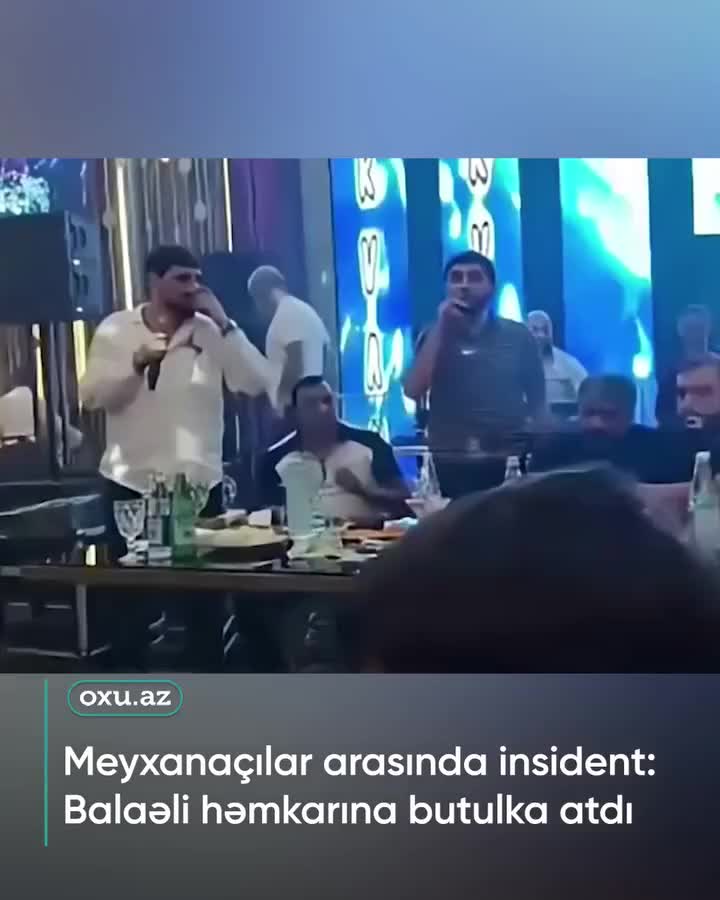 Meyxanaçılar arasında insident: Balaəli həmkarına BUTULKA ATDI