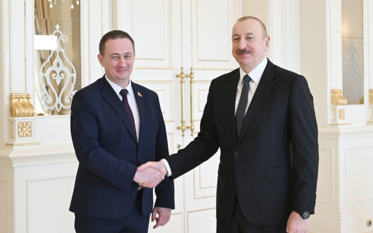 İlham Əliyev Belarusun baş nazirini qəbul edib 