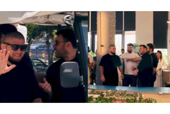 Həbib Nurmaqomedov Bakıda Emin Ağalarovun qonağı oldu