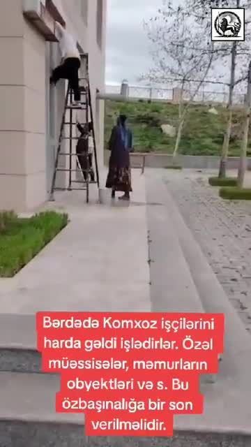 Bərdənin icra başçısı “JEK” işçilərini villasında işlədir