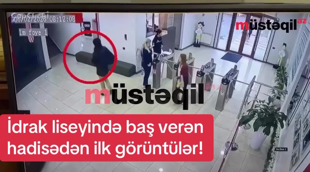 Şagird liseyə silahla belə daxil olub -