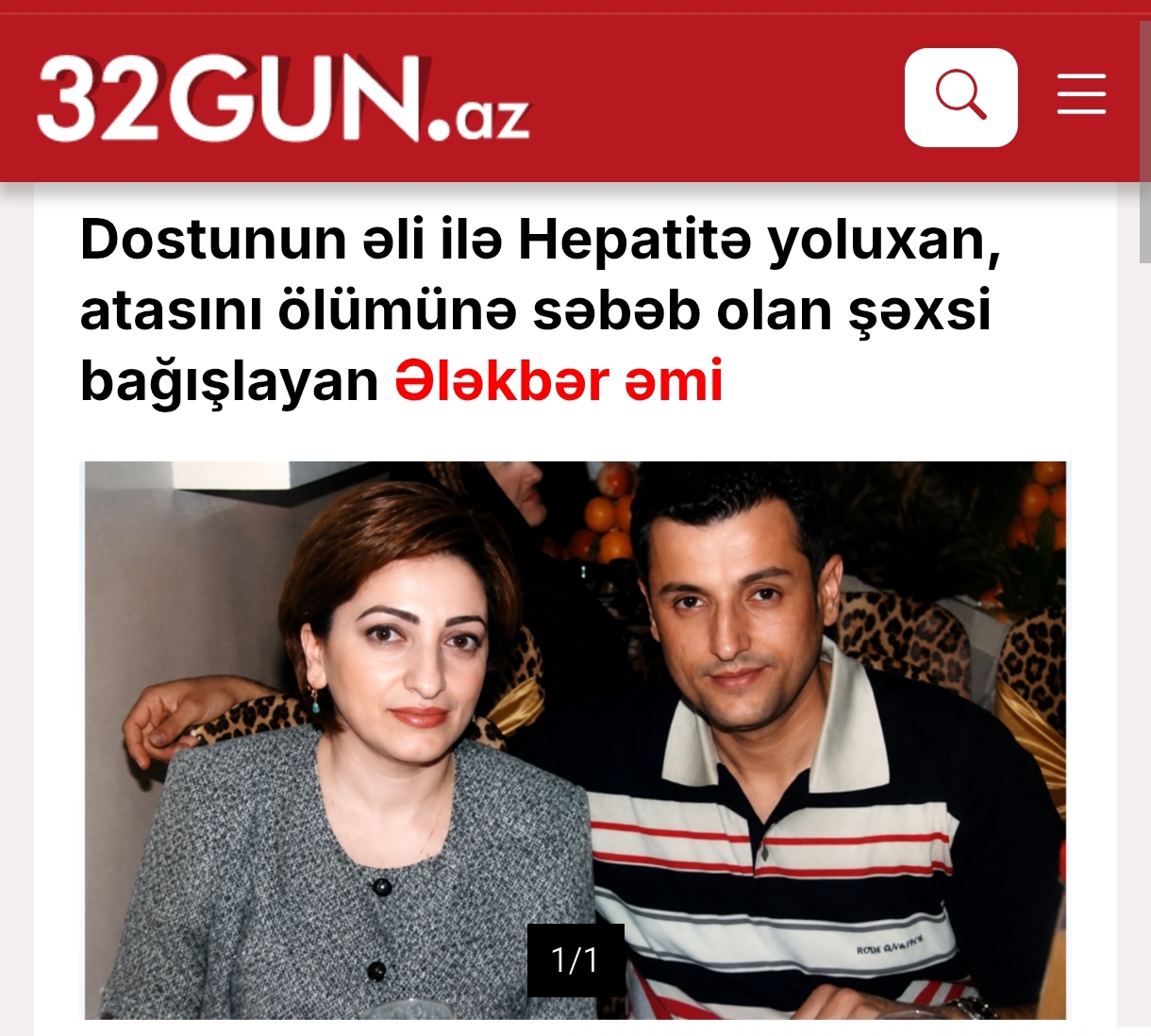 Dostunun əli ilə Hepatitə yoluxubmuş