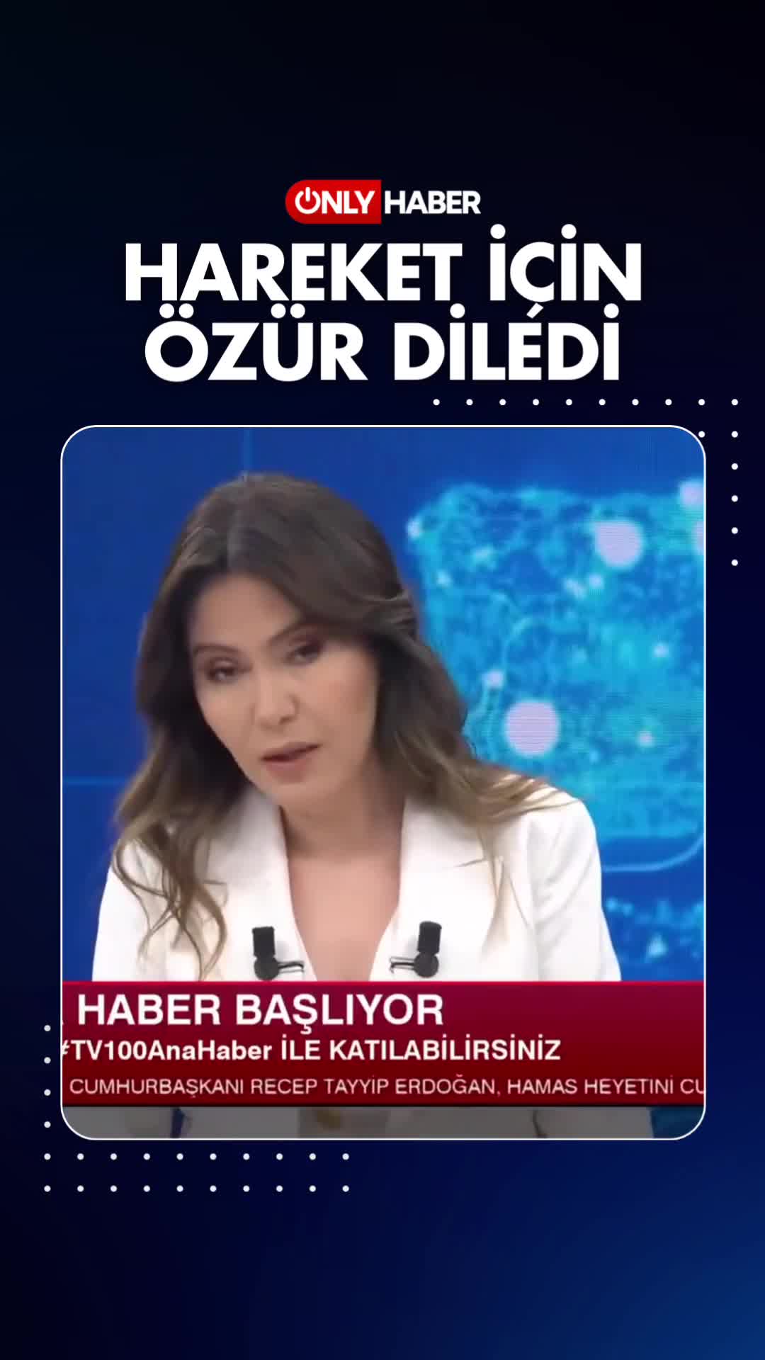 Aparıcı etdiyi hərəkətə görə efirdə üzr istədi