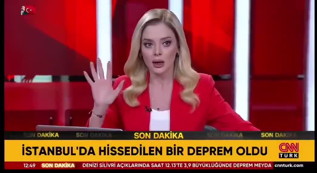 İstanbulda zəlzələ anı