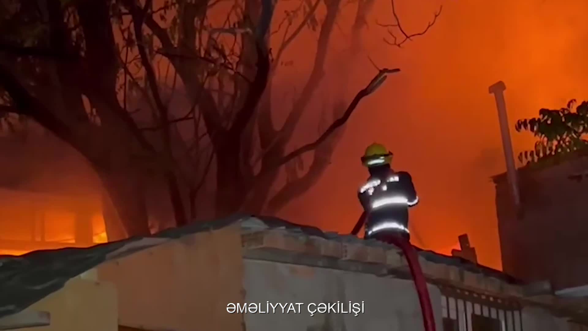 Bakıda güclü yanğın
