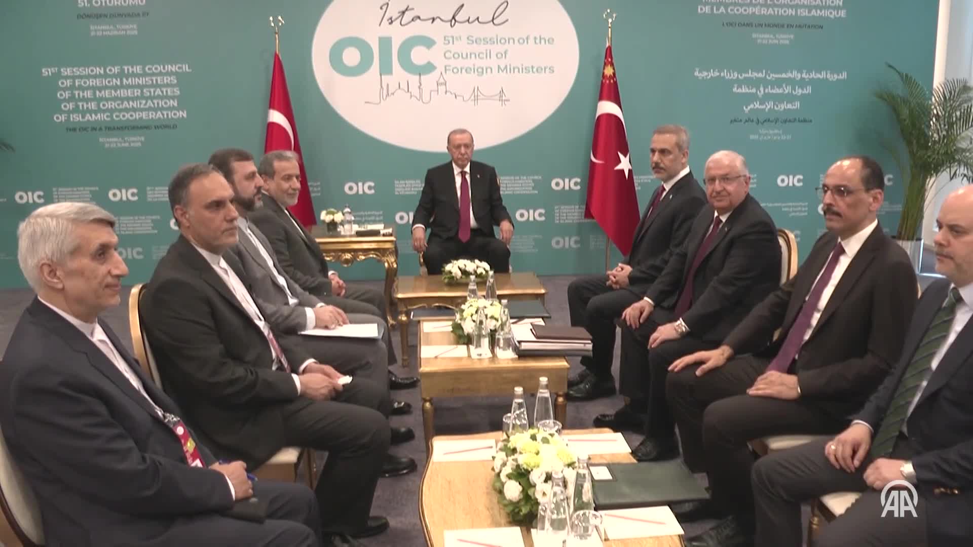 Ərdoğanla iranlı nazir bir arada