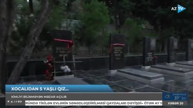 5 yaşlı Xocalı qurbanının məzarı açıldı