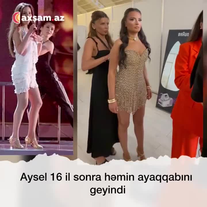 Aysel 16 il sonra eyni ayaqqabını geyindi