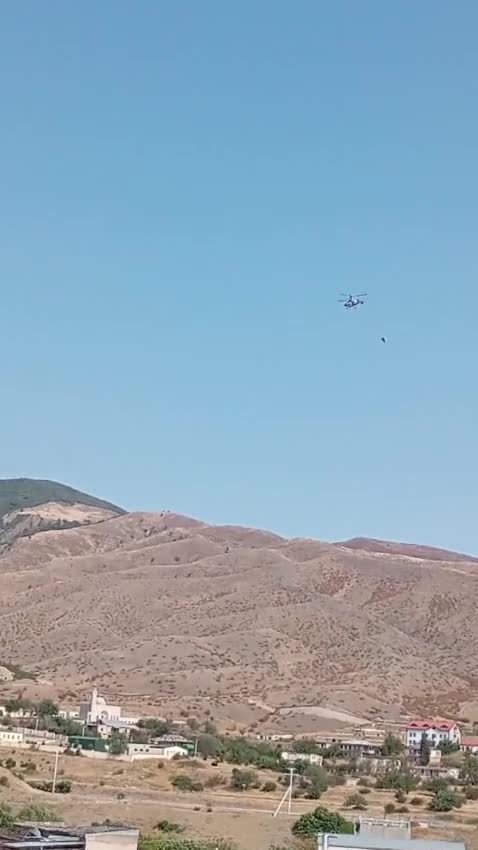 Ağdərədə yanğın baş verən əraziyə 2 helikopter cəlb olundu