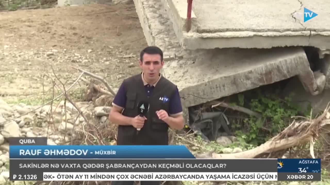4 aydır ki, çayın içindən keçirlər