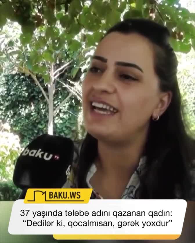 37 yaşında tələbə oldu