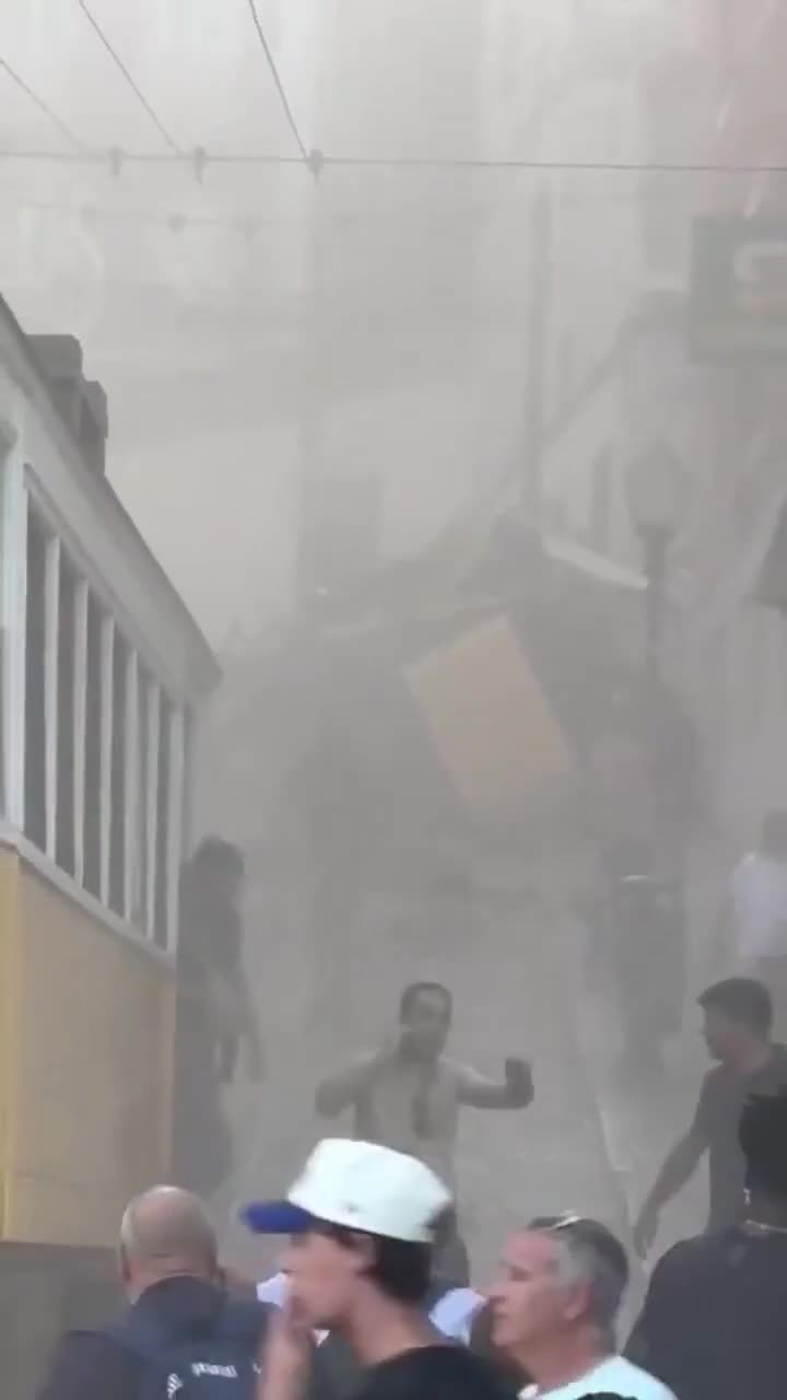 Lissabondakı qəzanın görüntüləri