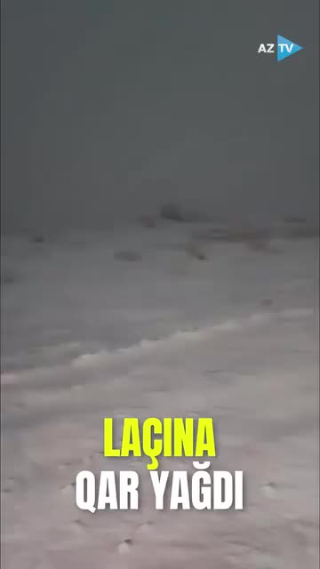 Laçına qar yağır