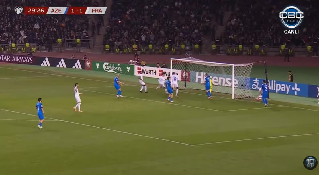 Akliuş 30-cu dəqiqədə Fransanı hesabda önə keçirir