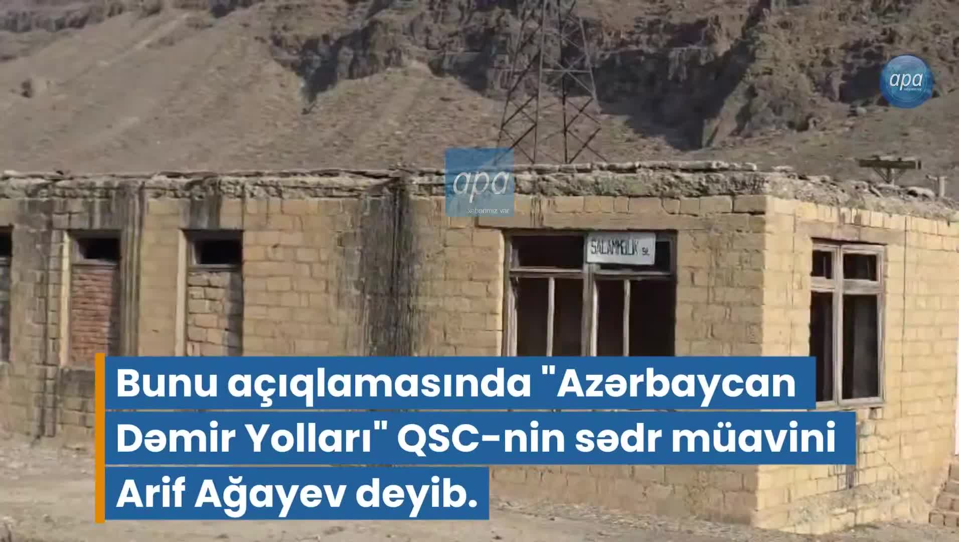 Ermənistanla sərhəddə dəmiryolunun tikintisinə start verilib