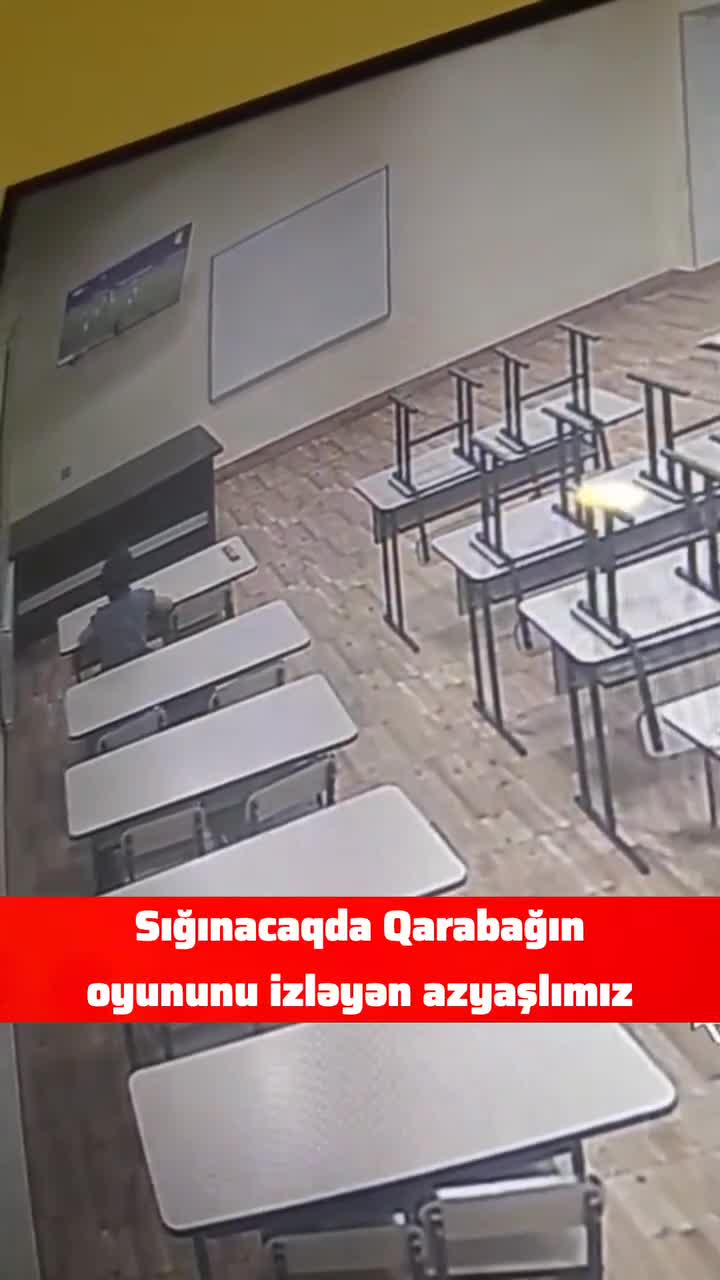 Sığınacaqda “Qarabağ”ı tək izlədi...