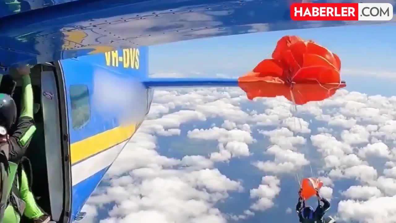 Ehtiyat paraşüt təyyarənin quyruğuna ilişdi