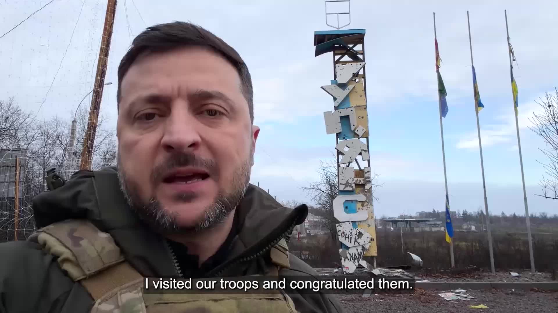 Zelenski Kupyanskdan video paylaşdı