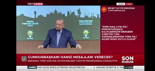 Ərdoğan Rüstəm Behrudinin şeirini dedi