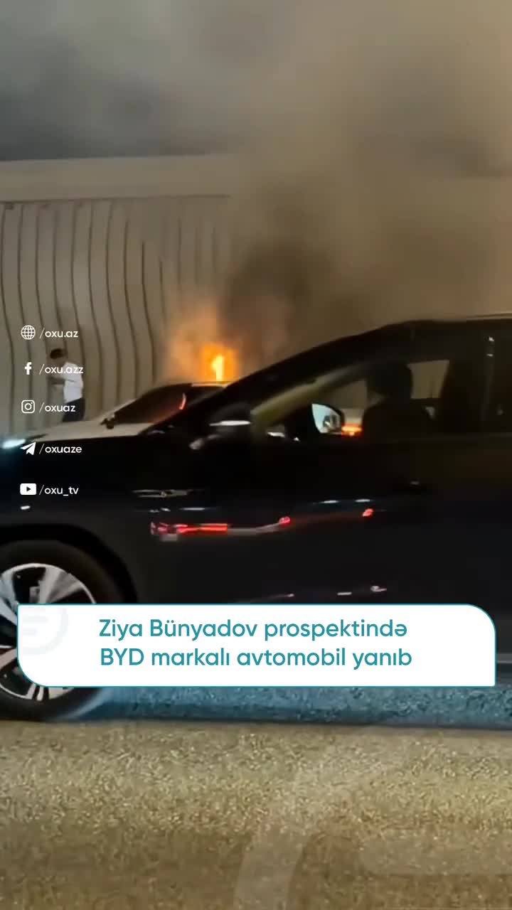 Bakıda “BYD” yandı