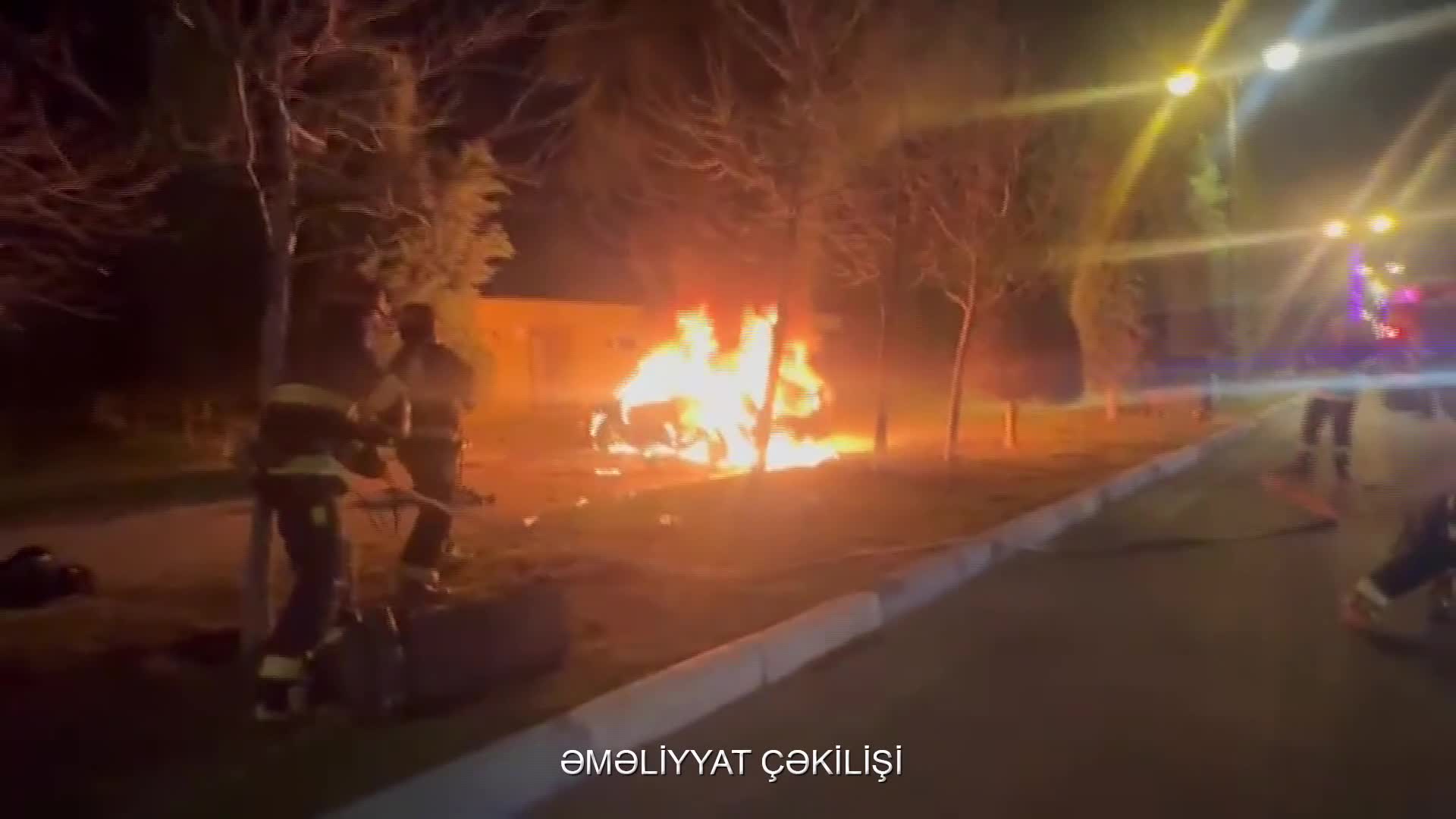 Sumqayıtda “Prius” yandı 