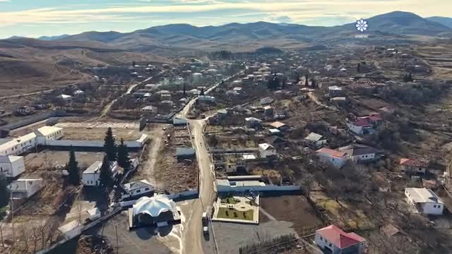 İlham Əliyev Ağdərə rayonunun Aşağı Oratağ kəndində