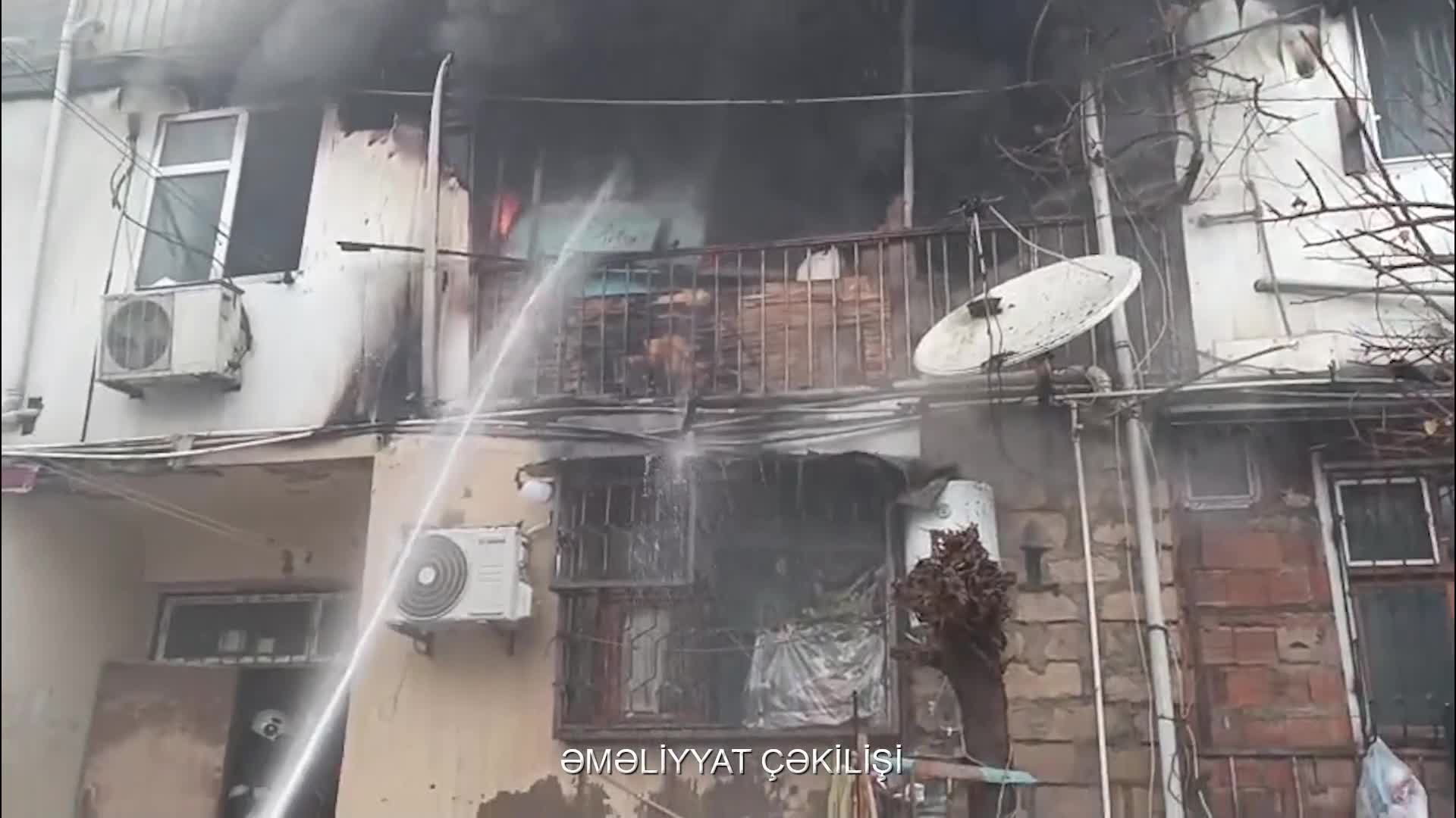 Binəqədidəki yanğın söndürüldü