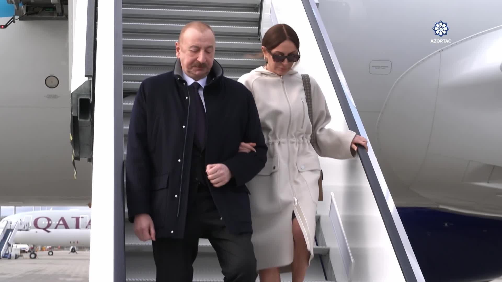 Prezidentlə xanımı Almaniyadadır