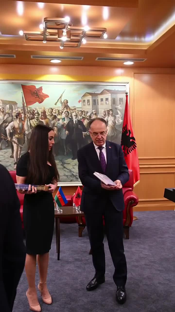 Leyla Əliyevadan Albaniya səfəri ilə bağlı paylaşım