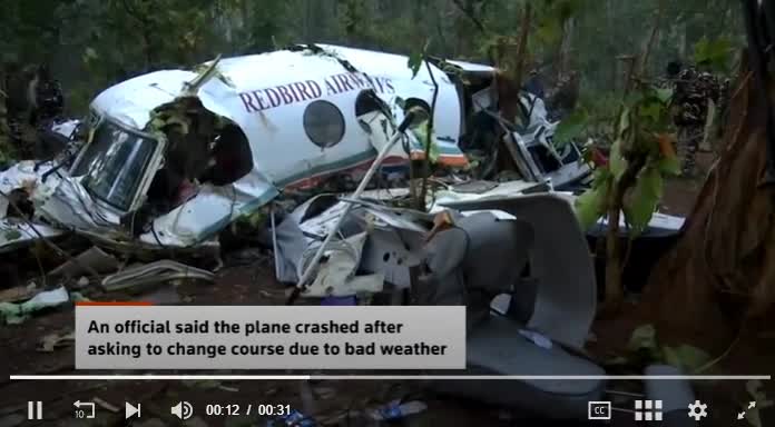 Hindistanda təcili yardım təyyarəsi qəzaya düşdü