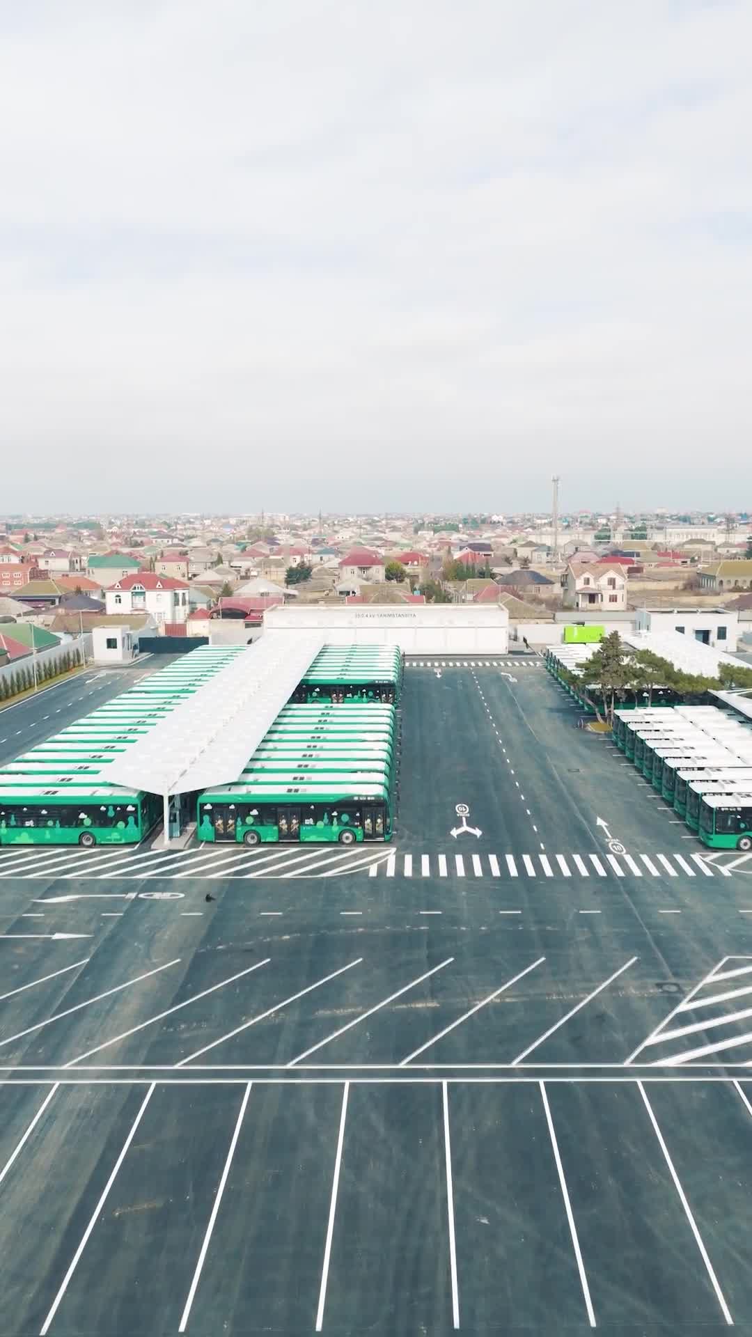 “BakuBus”a məxsus yeni Albalılıq elektrik avtobus parkı