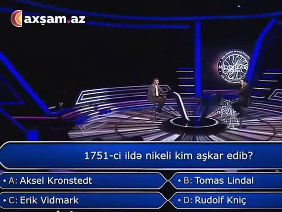 “Milyonların şousu”nda 8 min manat qazandı