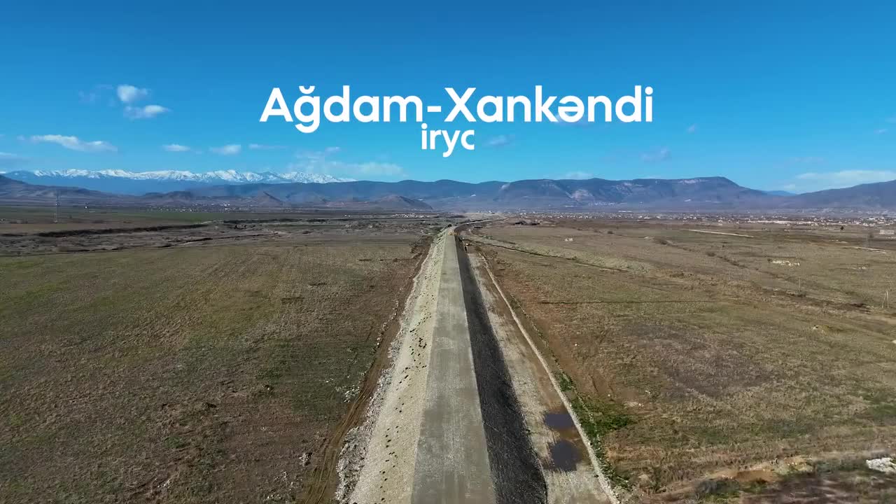 Ağdam-Xankəndi dəmir yolunun tikintisi davam etdirilir