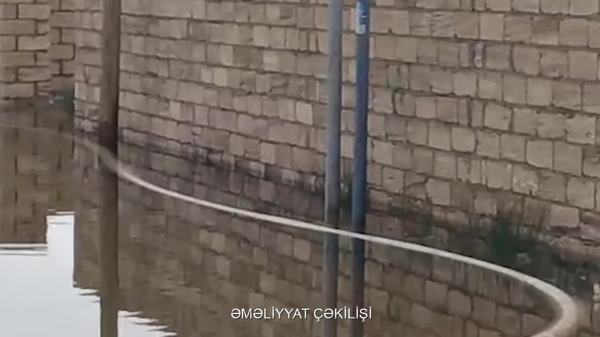 Bu ərazilər də yağış sularından təmizlənir