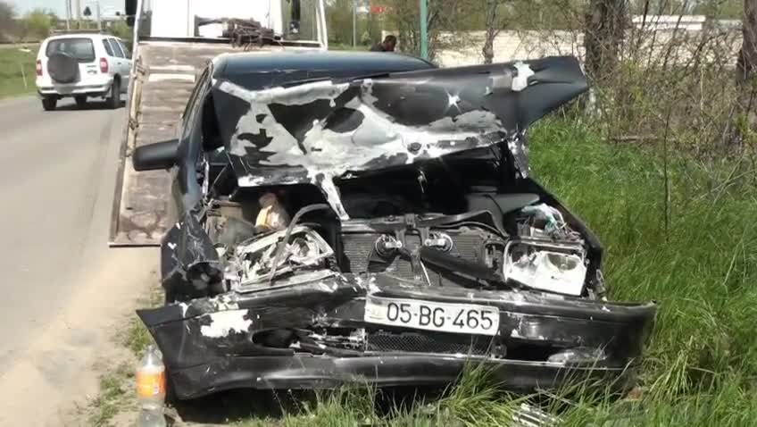 Ağstafada qəza, xəsarət alanlar var