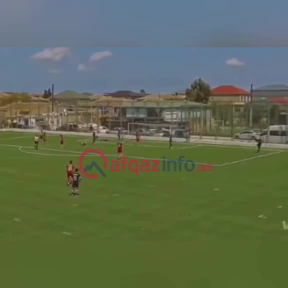Oyunun ortasında meydana girib Elvinlə şəkil çəkdirmək istədi
