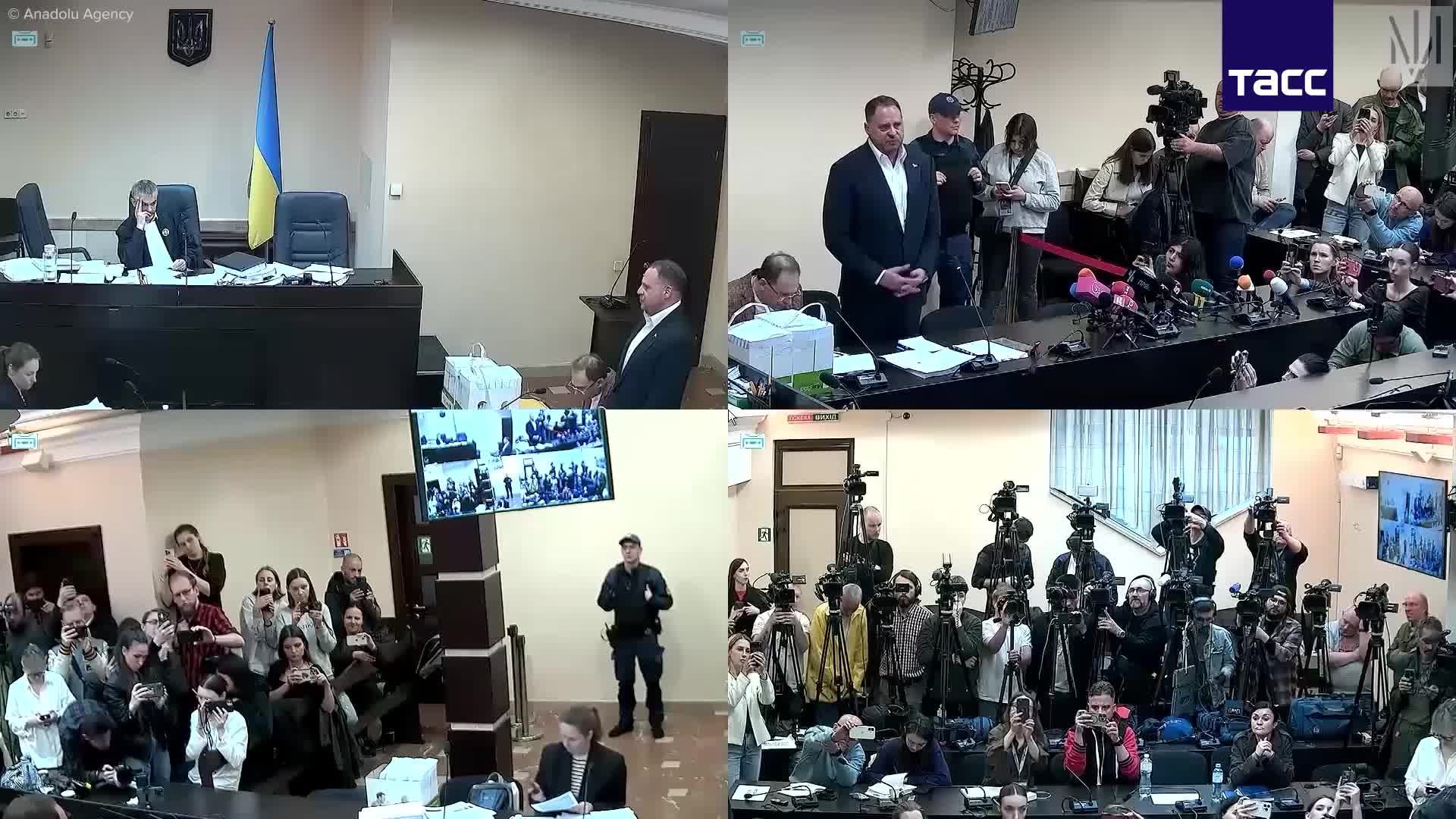 Andrey Yermakın məhkəmə iclasından görüntüləri