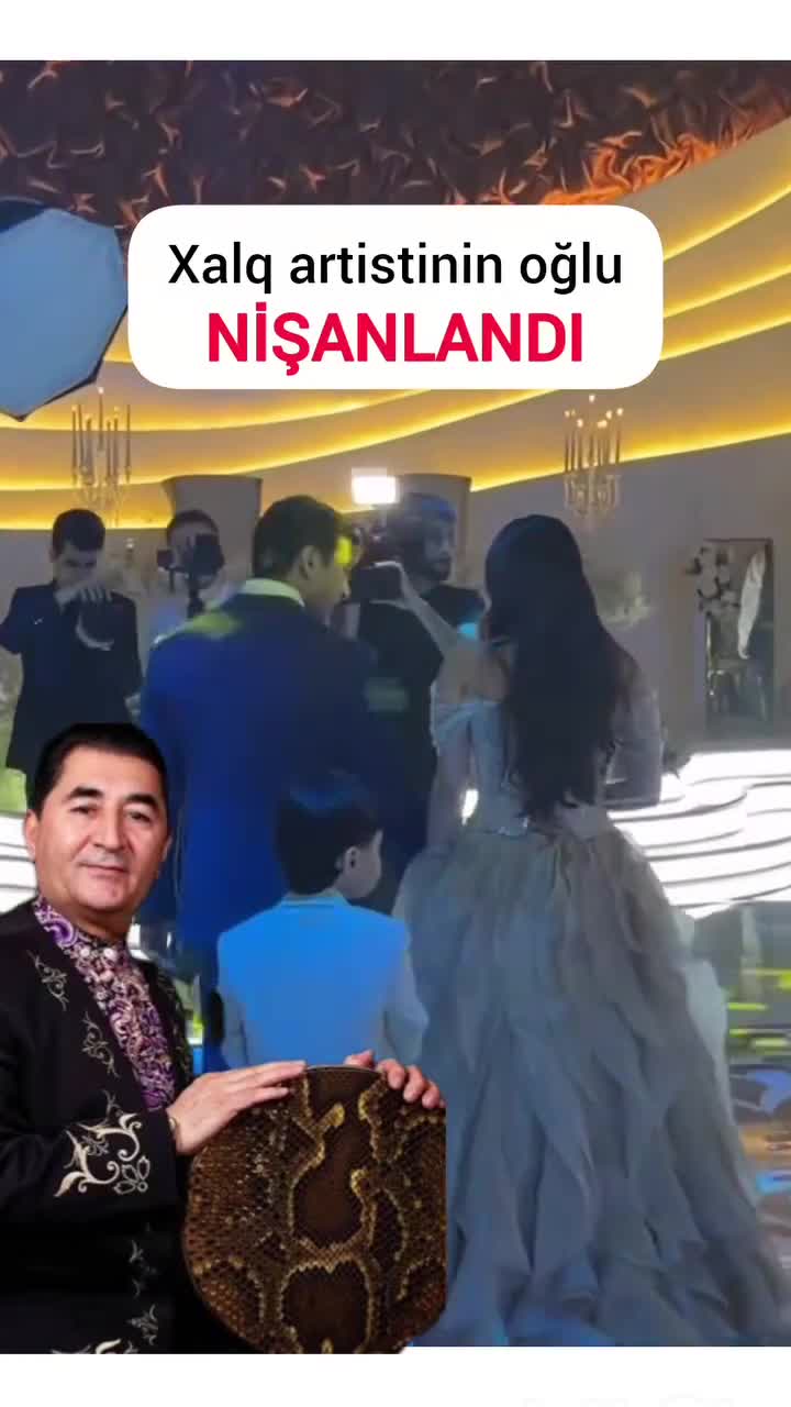 Xalq artisti oğluna nişan etdi