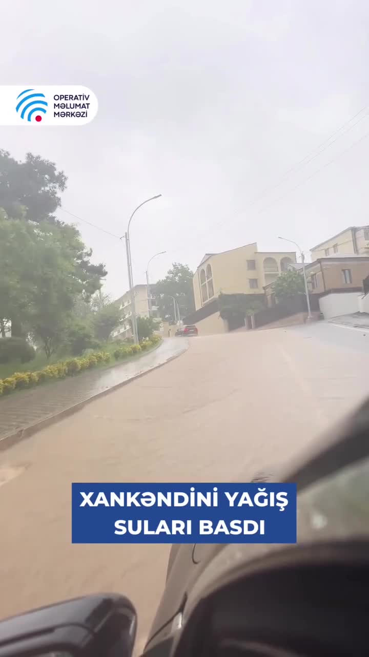 Şuşa və Xankəndiyə sel gəldi
