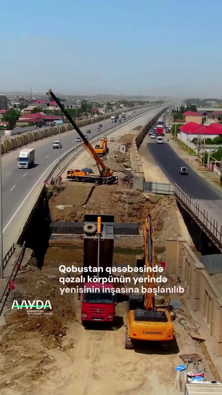 Həmin qəzalı körpü yenidən inşa edilir