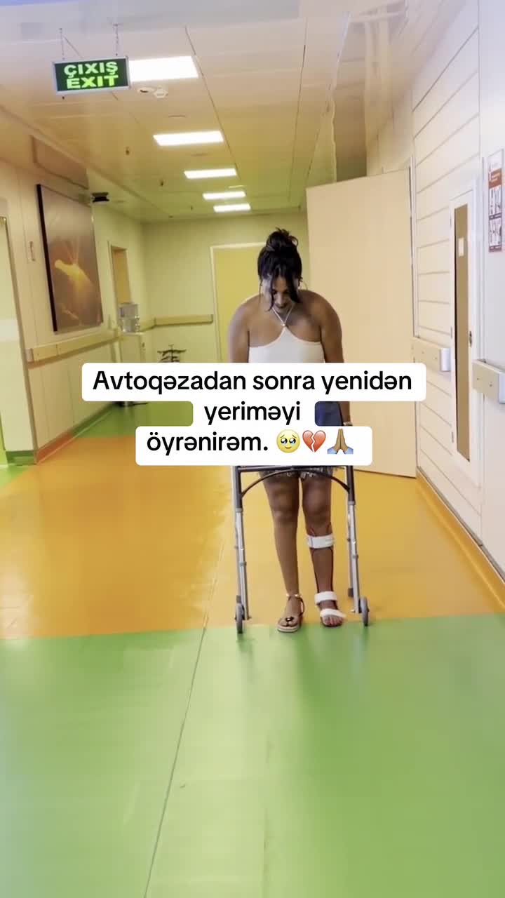 “Avtoqəzadan sonra yenidən yeriməyi öyrənirəm”