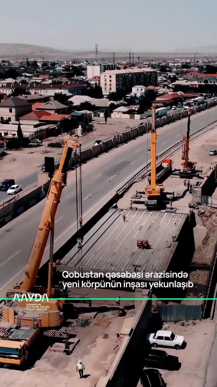 Qobustandakı yeni körpünün inşası yekunlaşdı