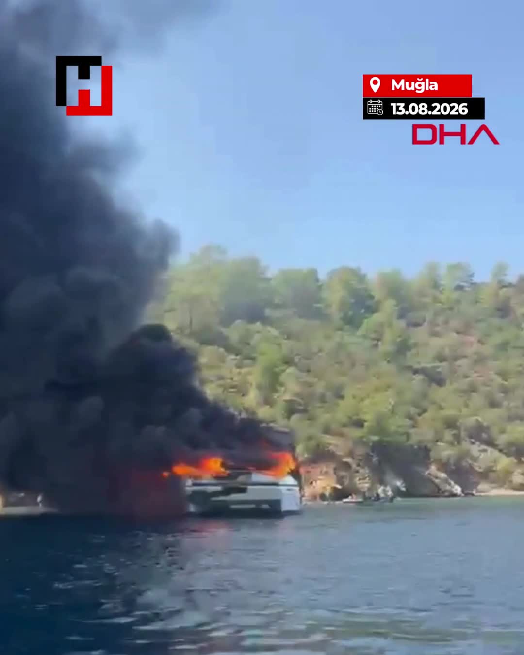 Türkiyədə tur gəmisində yanğın