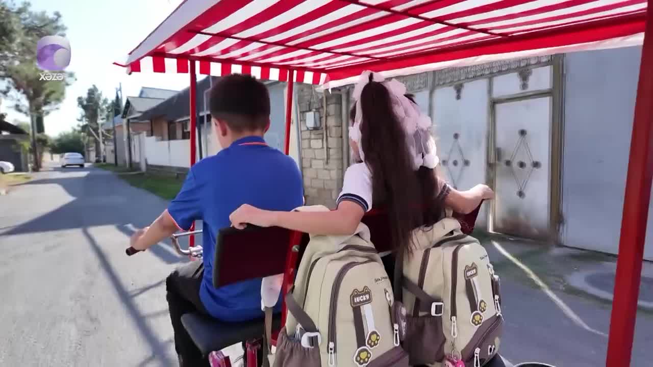 Dayısı qızları ilə məktəbə belə gedib-gəlir