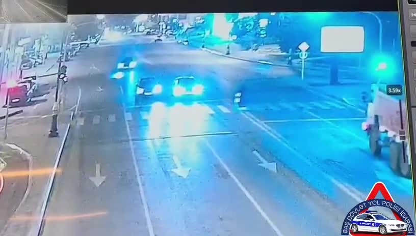 Bakının mərkəzində skuter qəzası