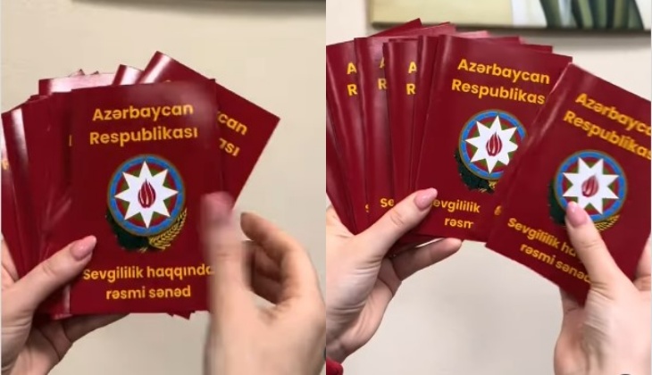 Sevgililik sənədi düzəltdilər
