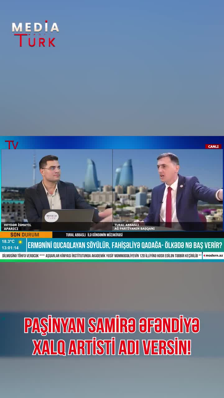 Paşinyan Samirə Əfəndiyə xalq artisti adı versin! 