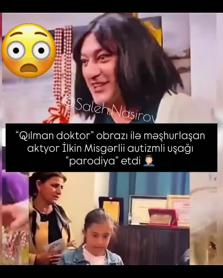 İlkin Misgərli xəstə uşağı ələ salır...