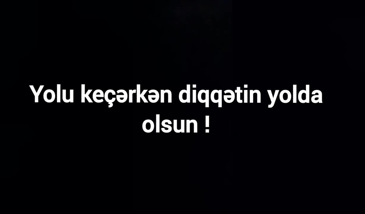 Bakıda piyadanın vurulma anı