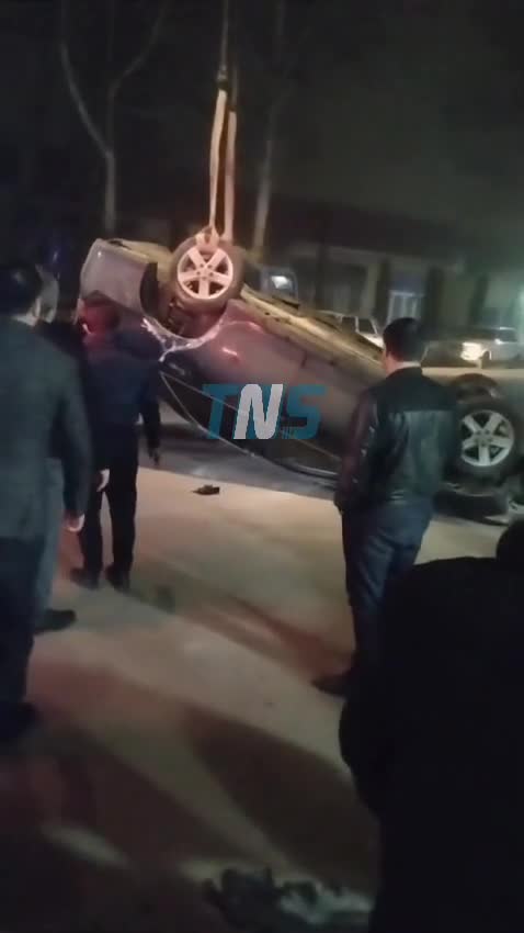 Dəhşətli qəzanın görüntüsü